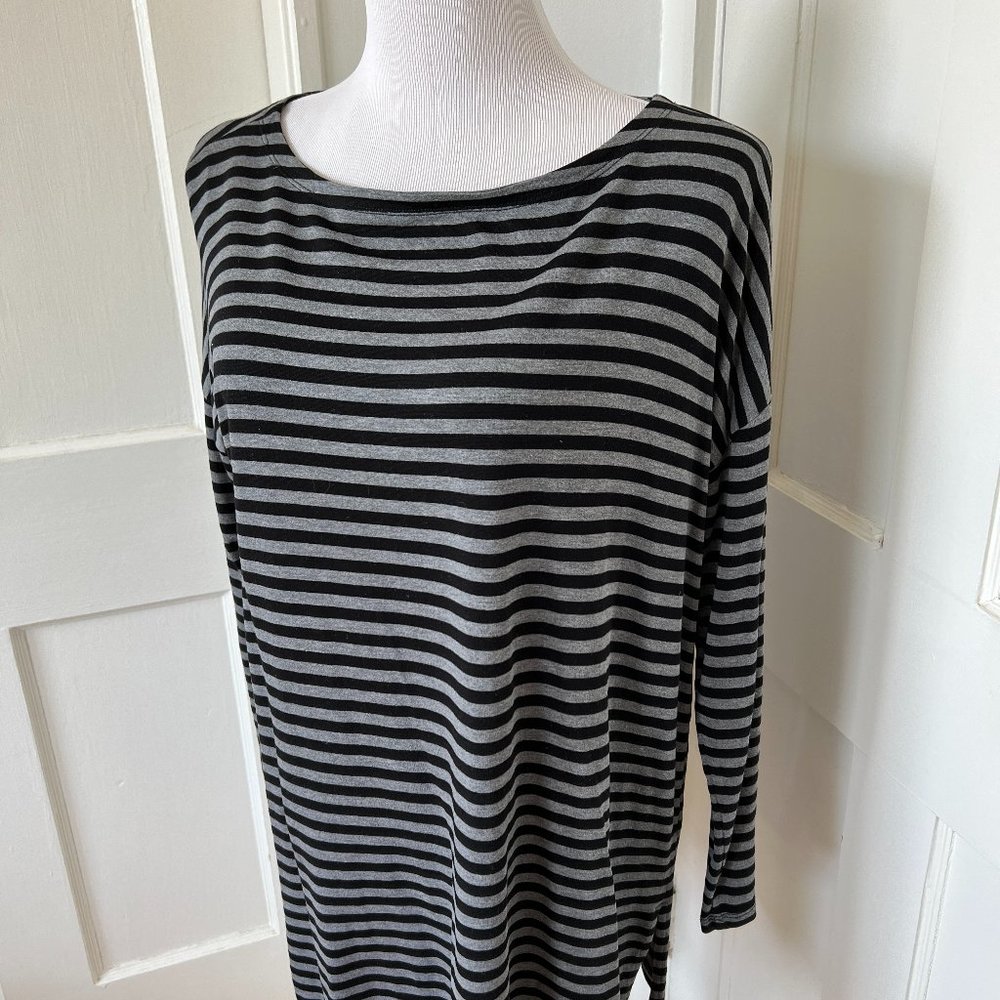 Eileen Fisher boatneck knit tunic top